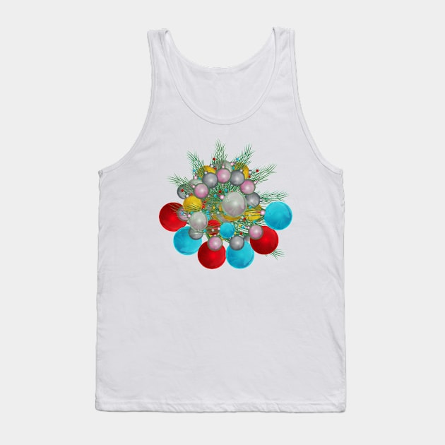 Christmas Tree lights Decorations Tank Top by Salma Ismail